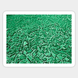 Emerald green  pebbles vector Sticker